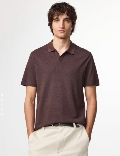 NN07 Paul SS Polo coffee