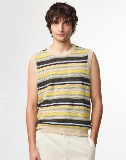 NN07 Huxley Knitted Top multi stripe
