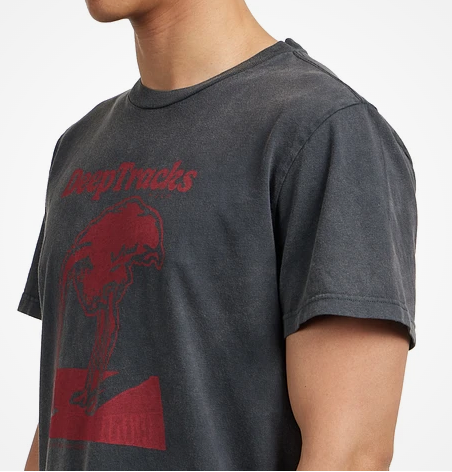 NUDIE JEANS CO Roy Deep Tracks T-Shirt antracite