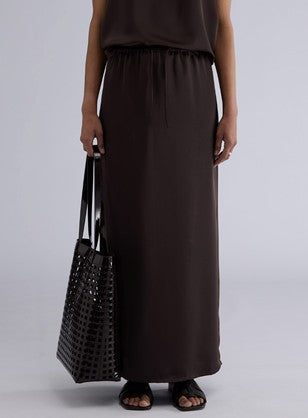 ELKA COLLECTIVE Mina Maxi Skirt chocolate