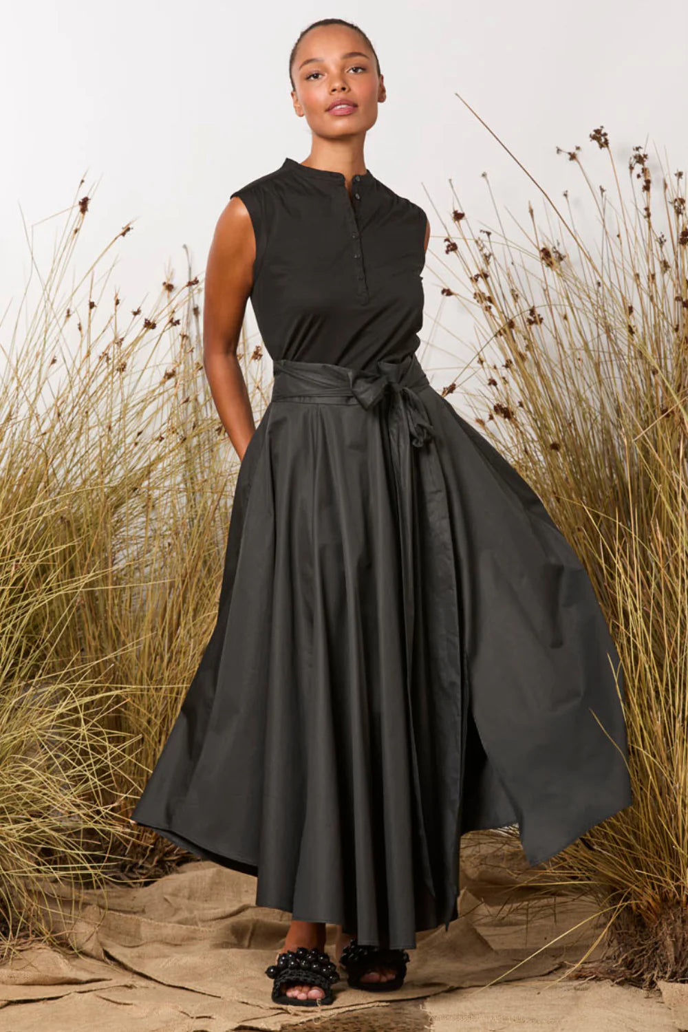 M.A. DAINTY Stingray Top black