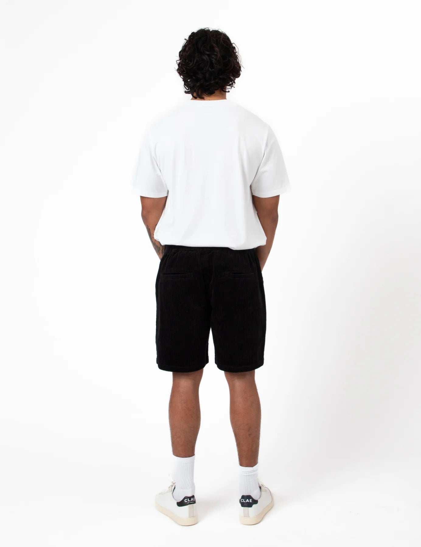 MR SIMPLE Burbank Cord Short black