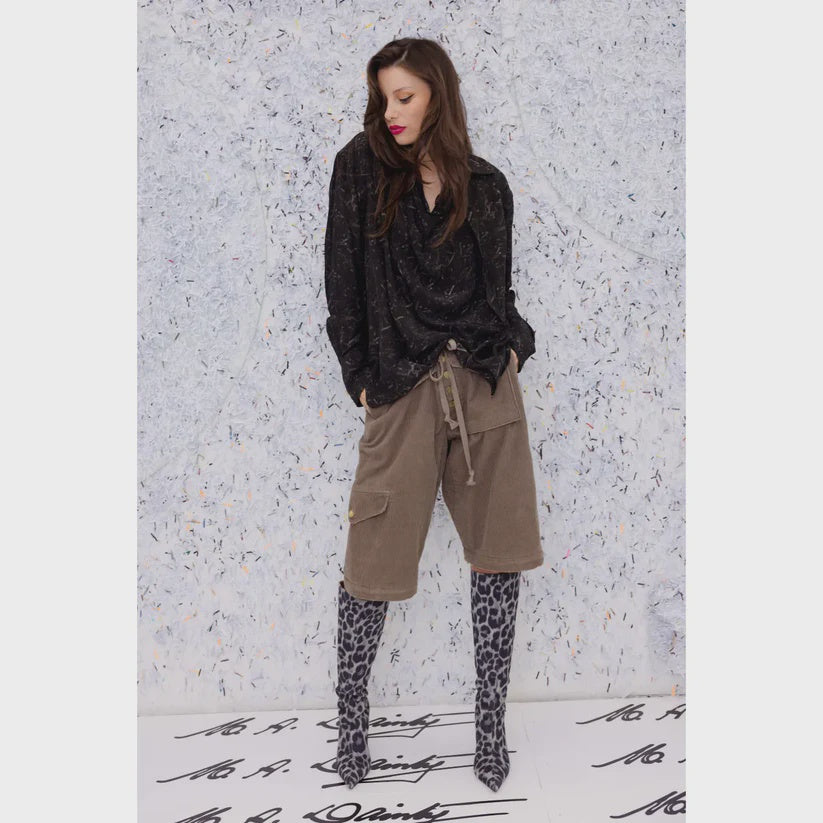 M.A DAINTY Trucker Pants tobacco