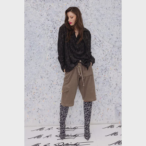 M.A DAINTY Trucker Pants tobacco