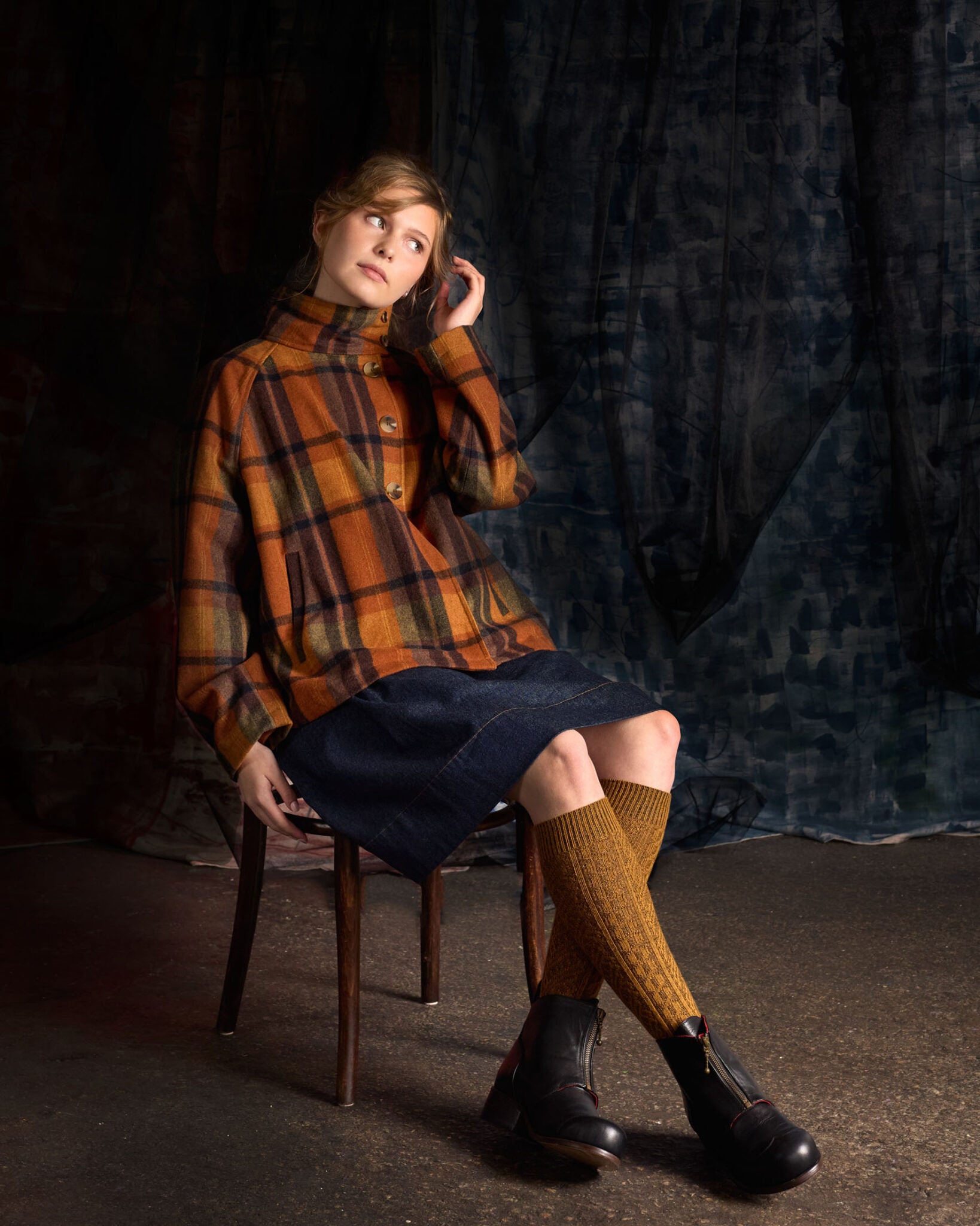 TIGHTOLOGY Vintage Long Merino Wool Socks