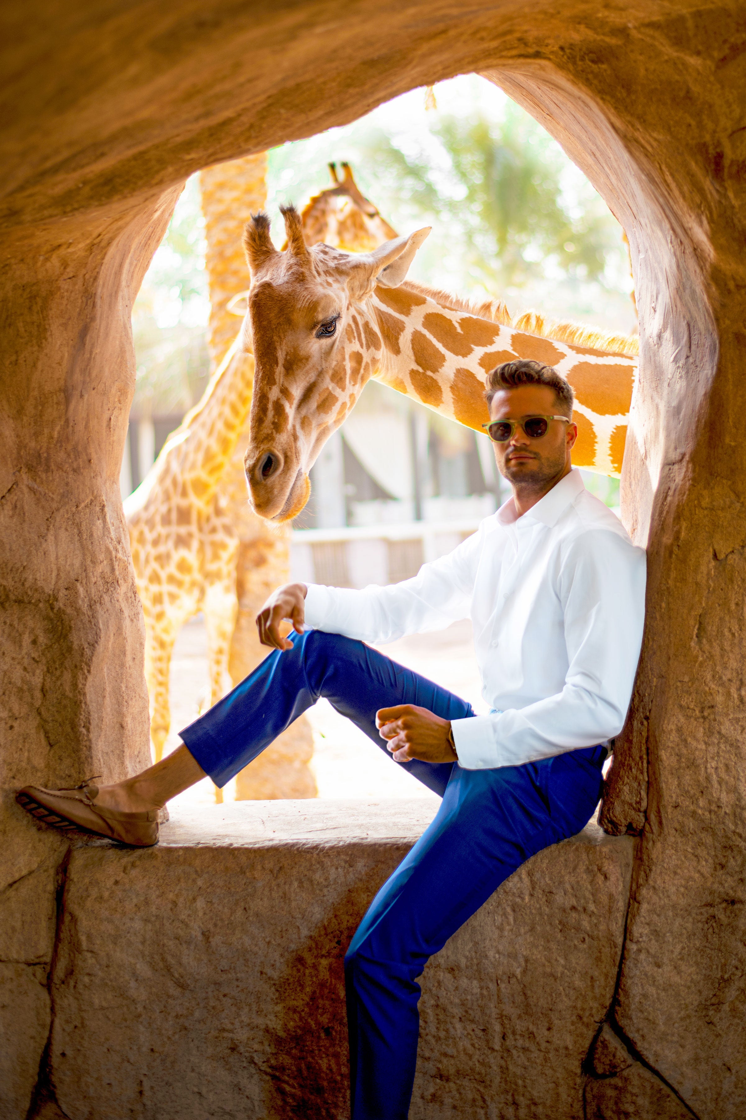 OTAA Slim Fit Cotton Shirt white