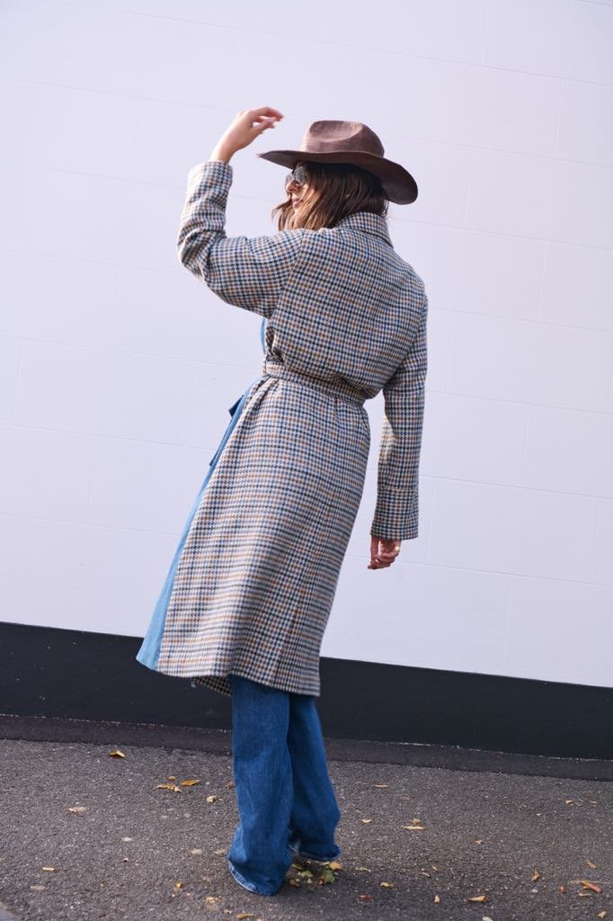 BARRY MADE Holmsen Trench denim check