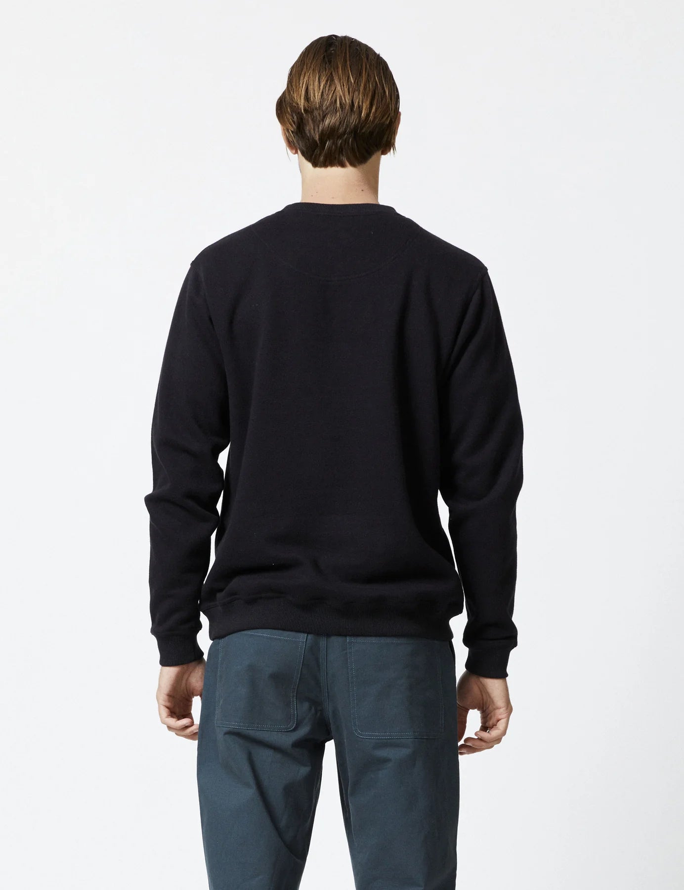 MR SIMPLE Simple Fleece Crew black
