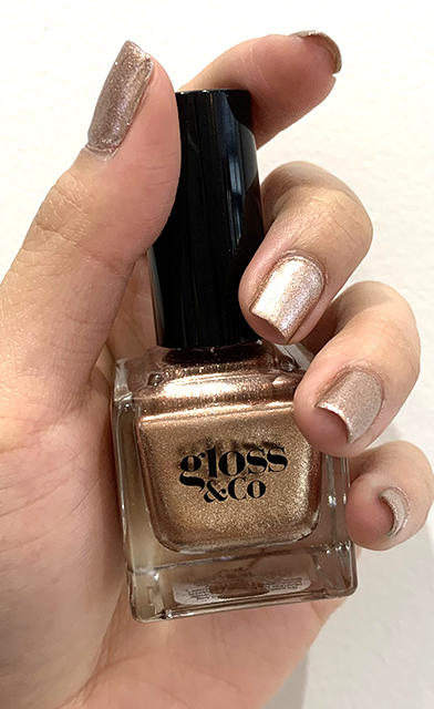 GLOSS & CO Nail Polish metallic rose