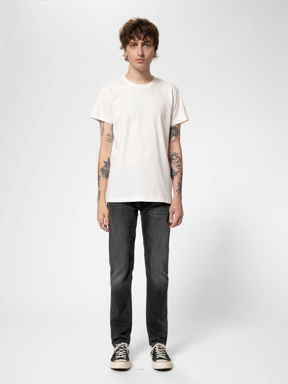 NUDIE JEANS Lean Dean black eyes