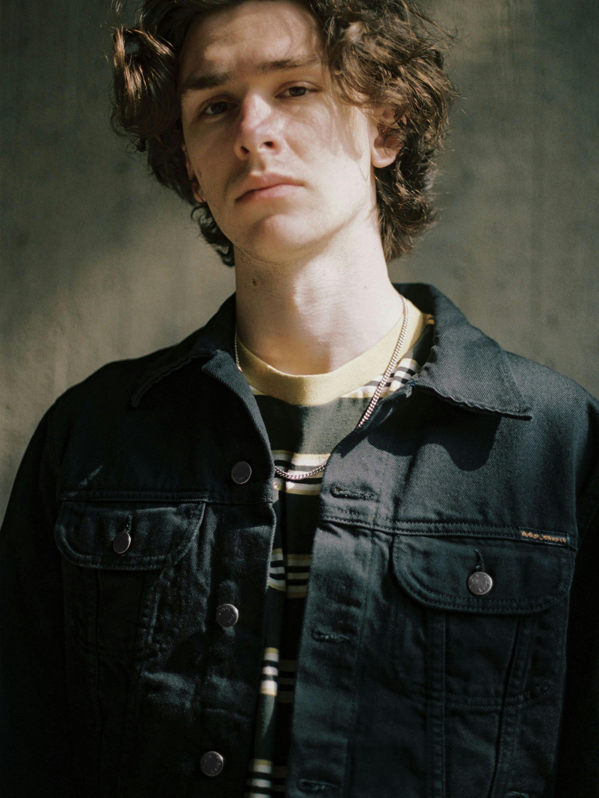 NUDIE JEANS Danny Rinsed Denim Jacket black