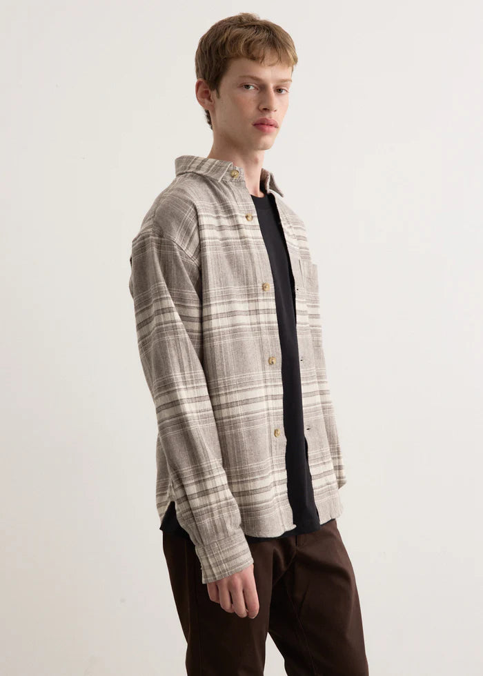 NN07 Adwin Overshirt brown check