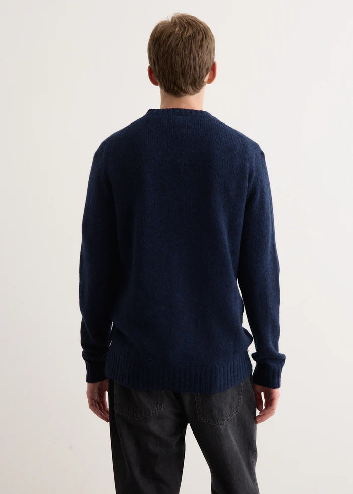 NN07 Lee Wool Blend Sweater navy blue