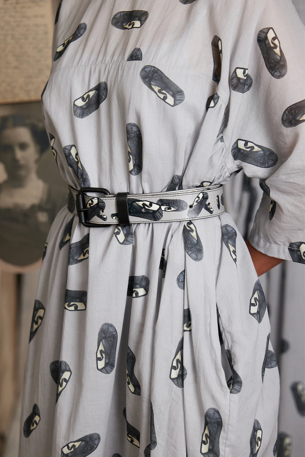 CIRCULAR by MAUD ALICE DAINTY Belt ballet slippers print