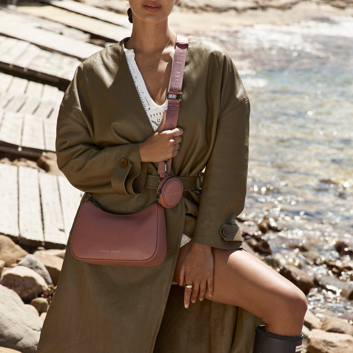 STATUS ANXIETY Look Both Ways dusty rose