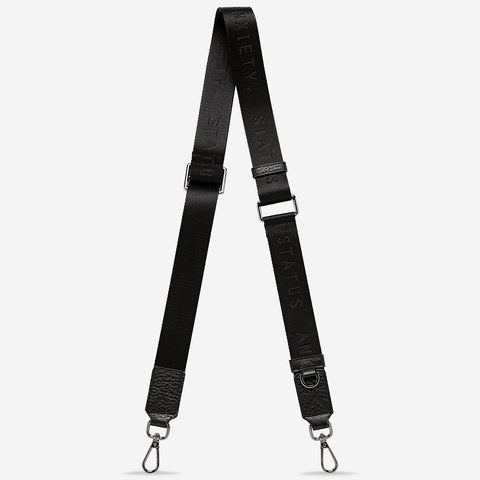 STATUS ANXIETY Webbed Strap Thin black