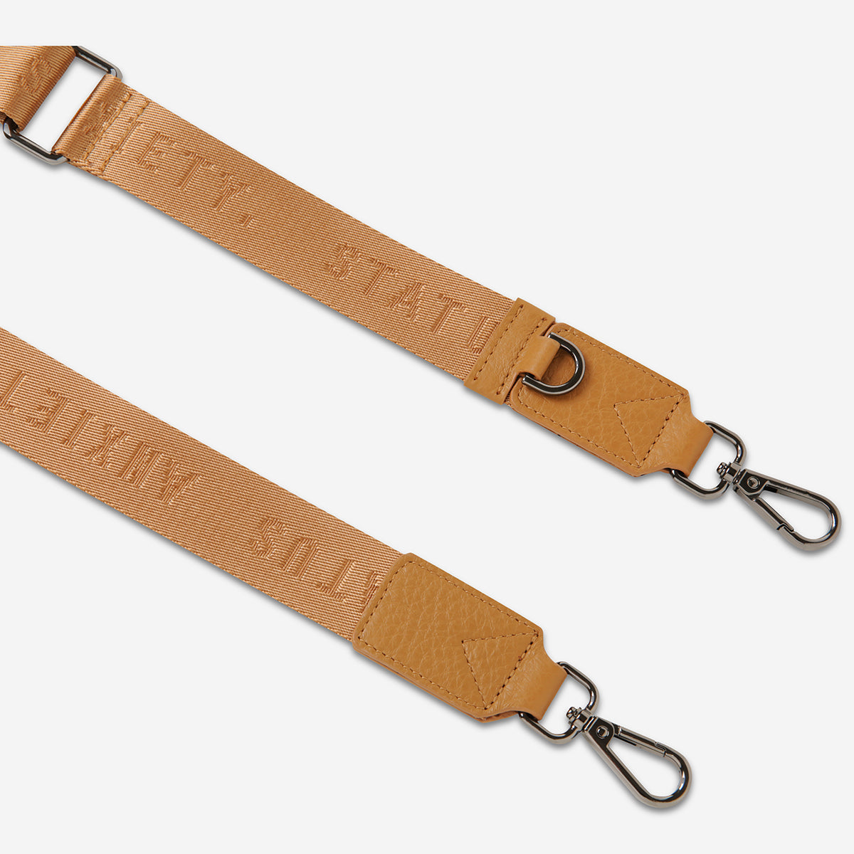 STATUS ANXIETY Webbed Strap Thin tan