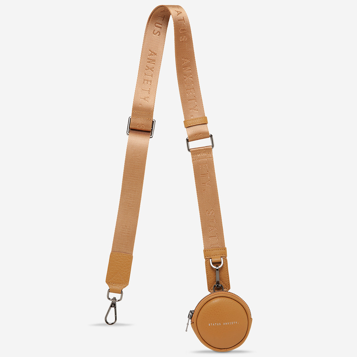 STATUS ANXIETY Webbed Strap Thin tan