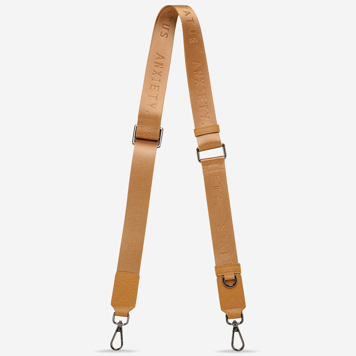 STATUS ANXIETY Webbed Strap Thin tan