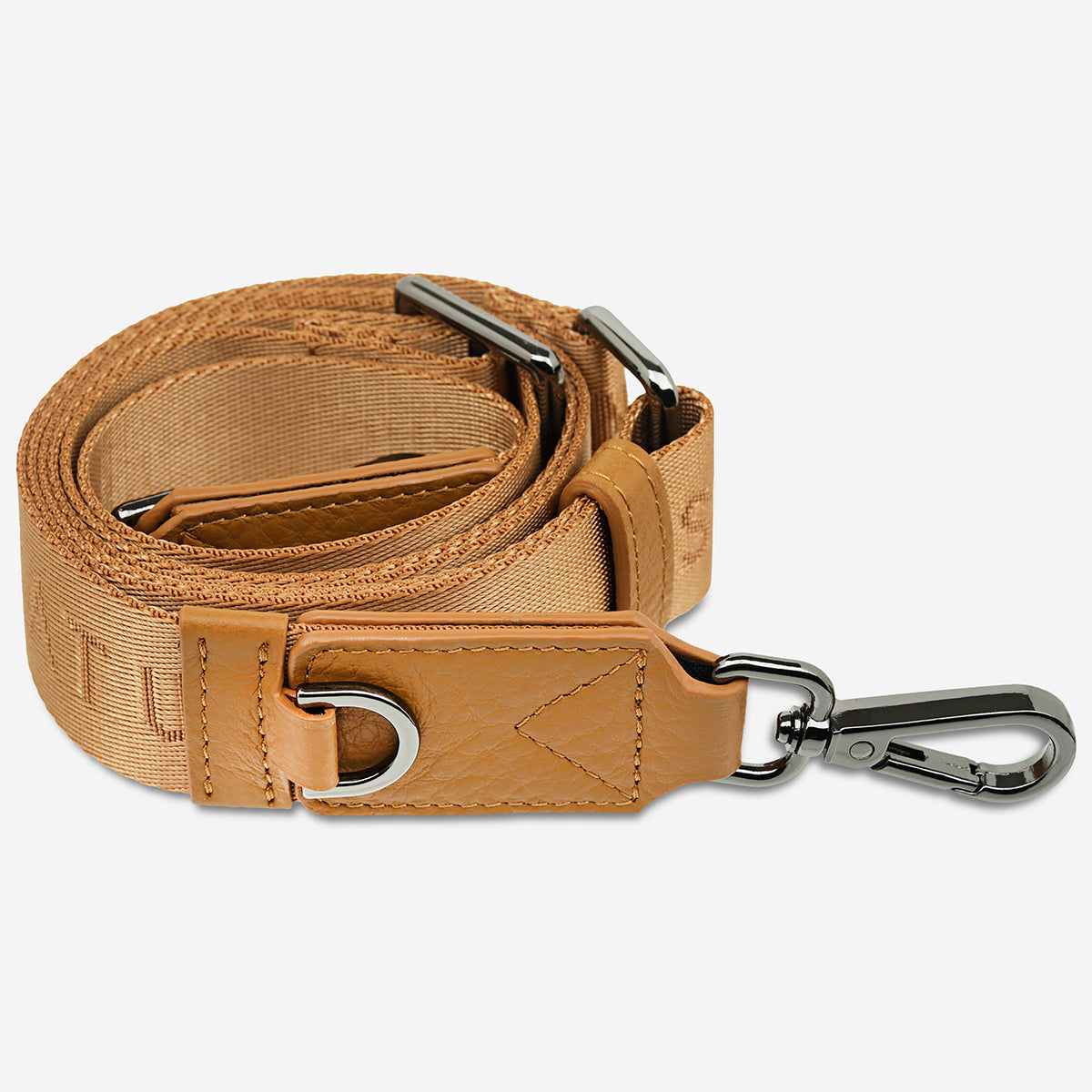 STATUS ANXIETY Webbed Strap Thin tan