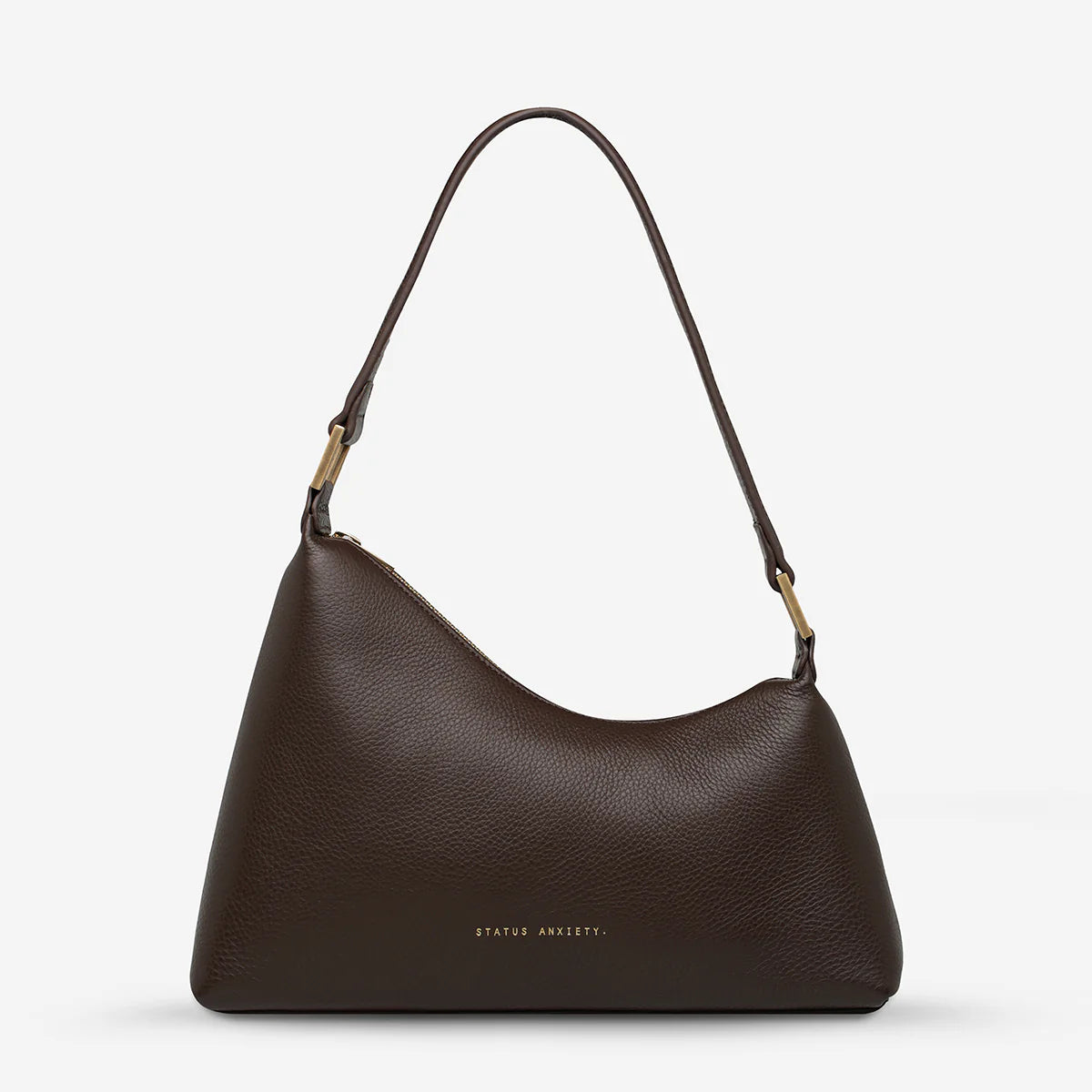 STATUS ANXIETY Reverie Bag cocoa brushed gold