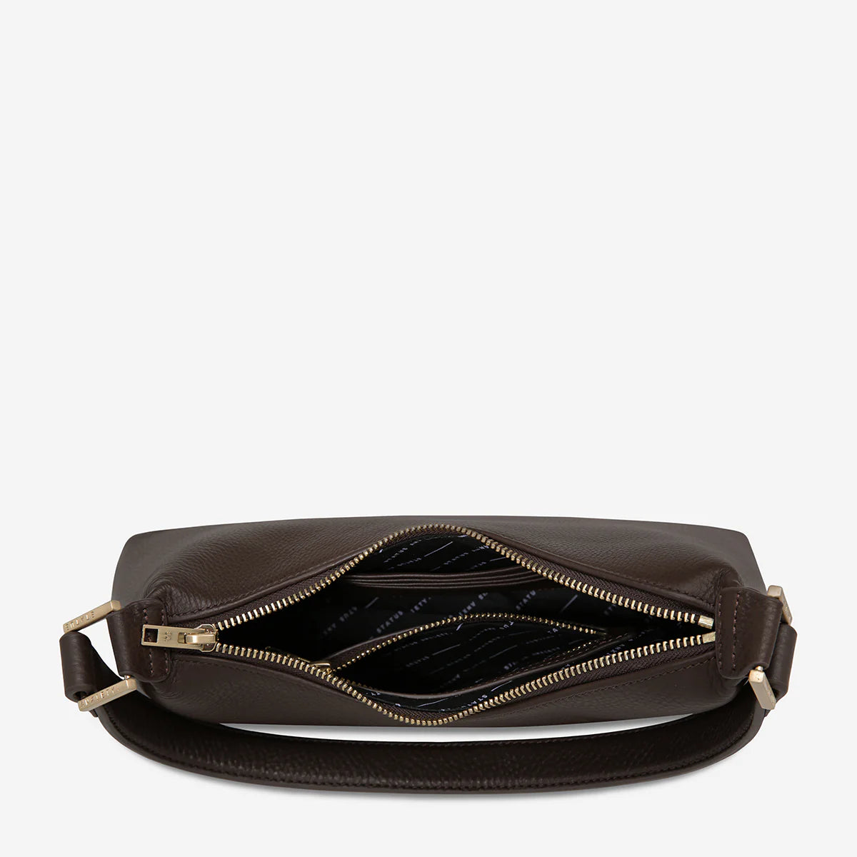 STATUS ANXIETY Reverie Bag cocoa brushed gold