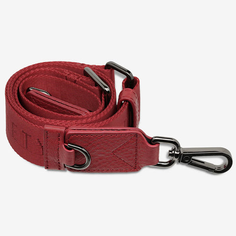 STATUS ANXIETY Web Strap Thin rouge