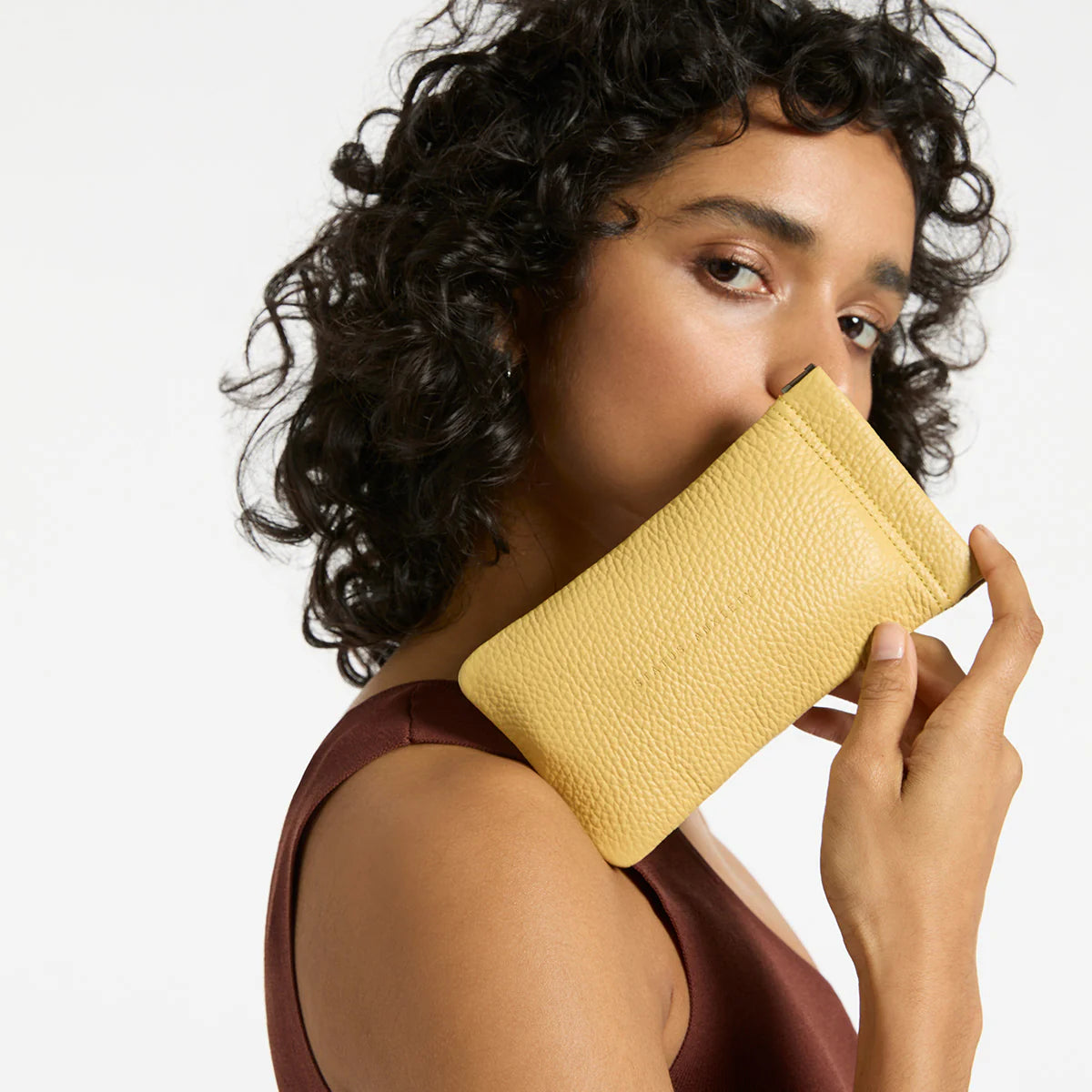 STATUS ANXIETY Keepsake Sunglasses Pouch buttermilk