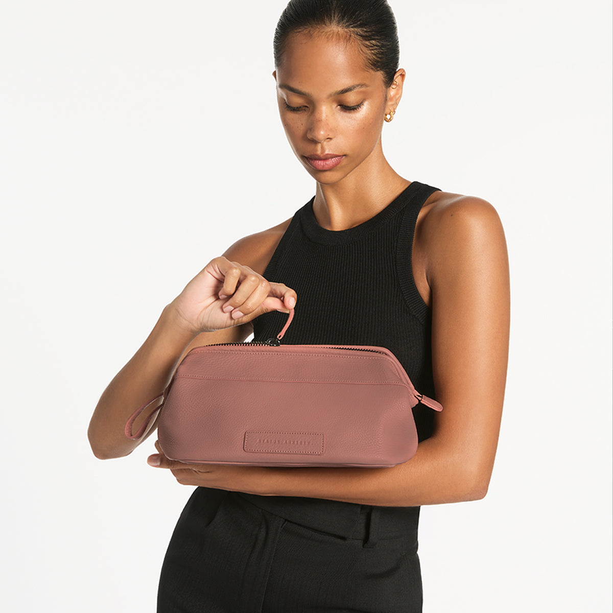 STATUS ANXIETY Liability Toiletries Bag dusty rose