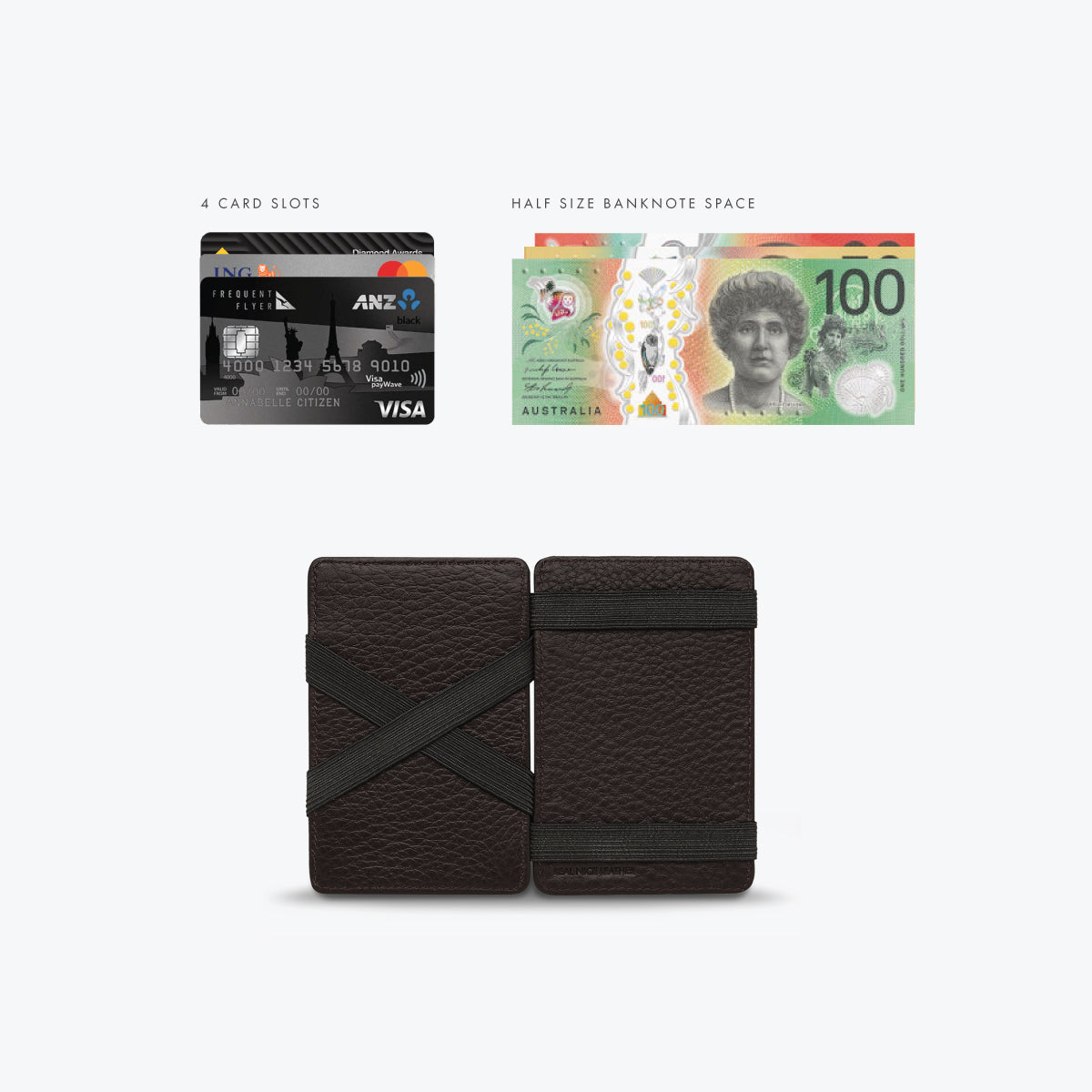 STATUS ANXIETY Flip Wallet chocolate