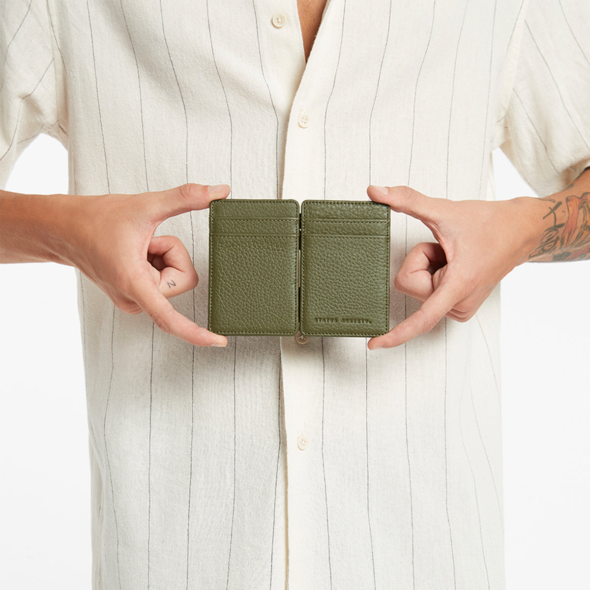 STATUS ANXIETY Flip Wallet khaki