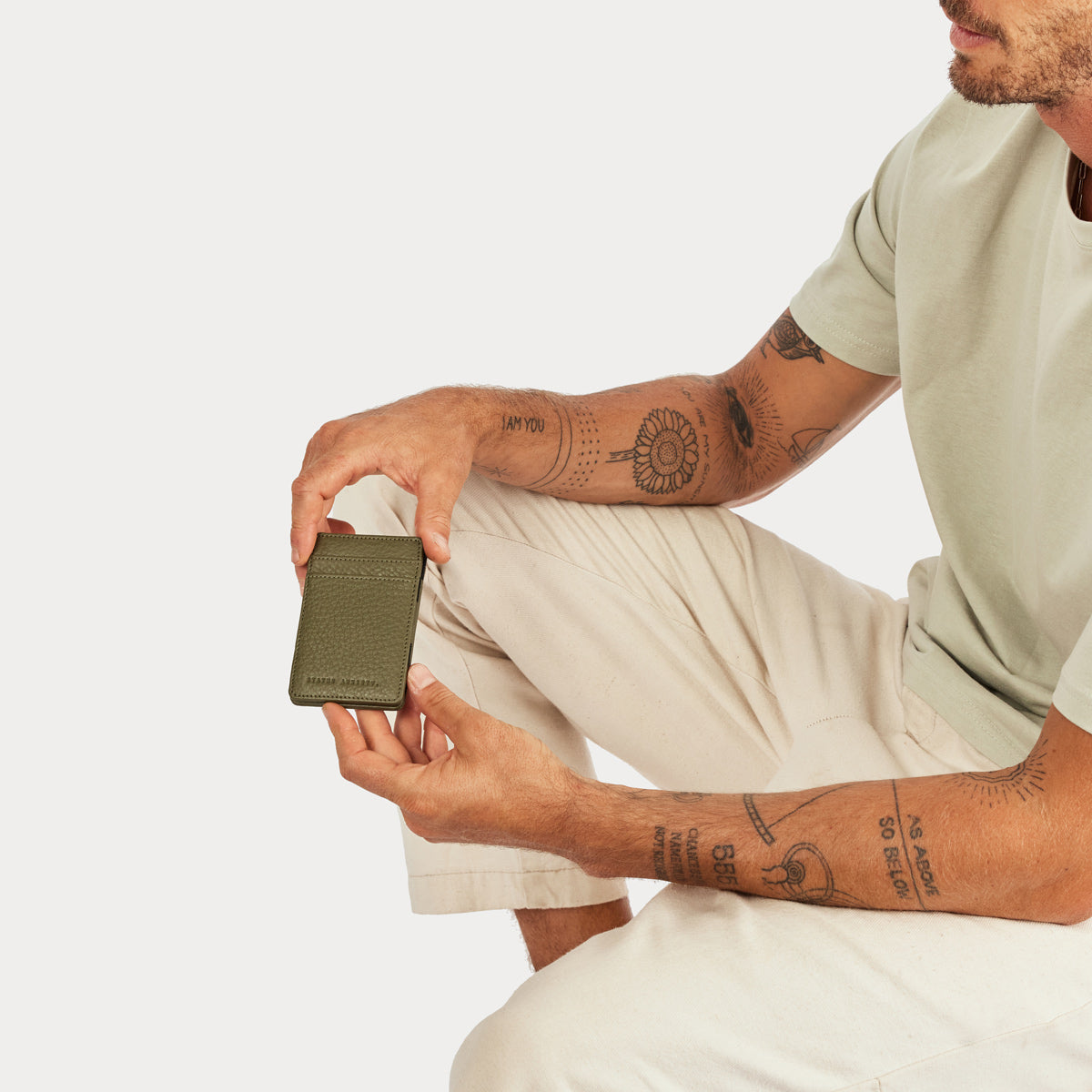 STATUS ANXIETY Flip Wallet khaki