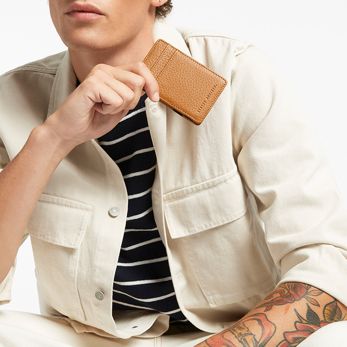 STATUS ANXIETY Flip Wallet tan