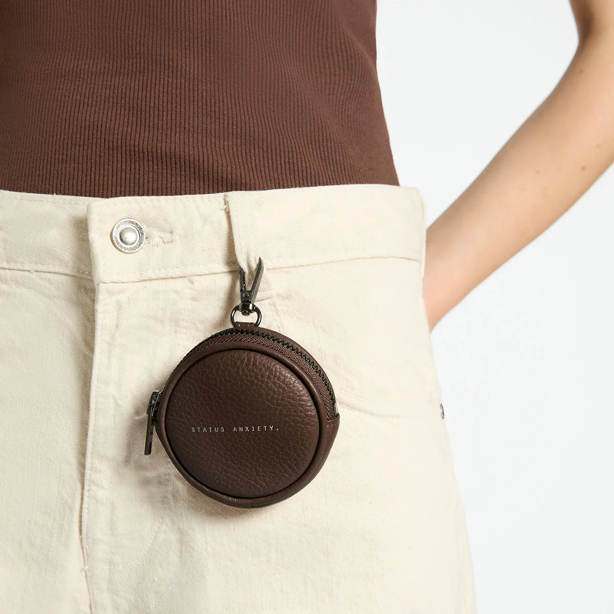 STATUS ANXIETY Go With Me Pouch cocoa