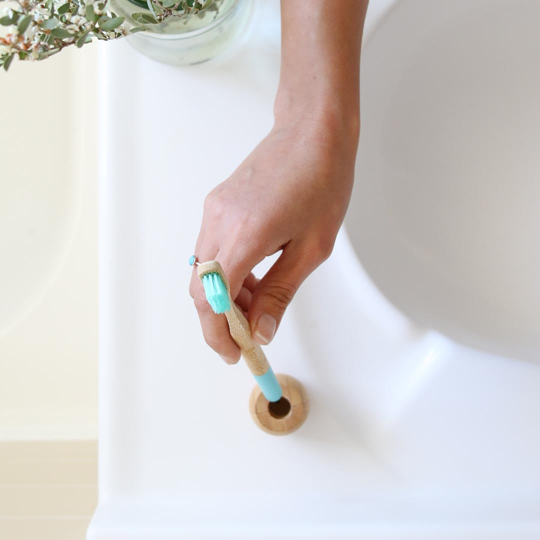 ECO SHOP CO Bamboo Toothbrush Holder