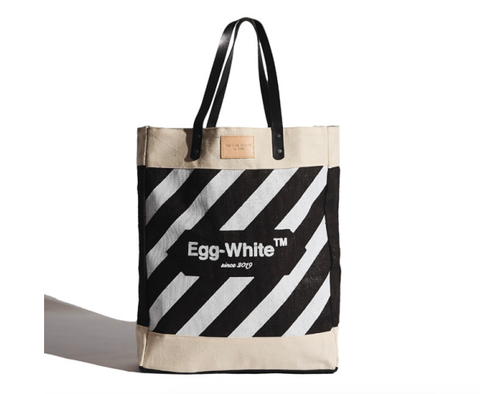 THE COOL HUNTER Egg-White market bag