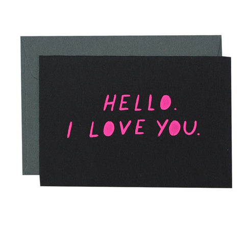 ME & AMBER Hello, I Love You Card