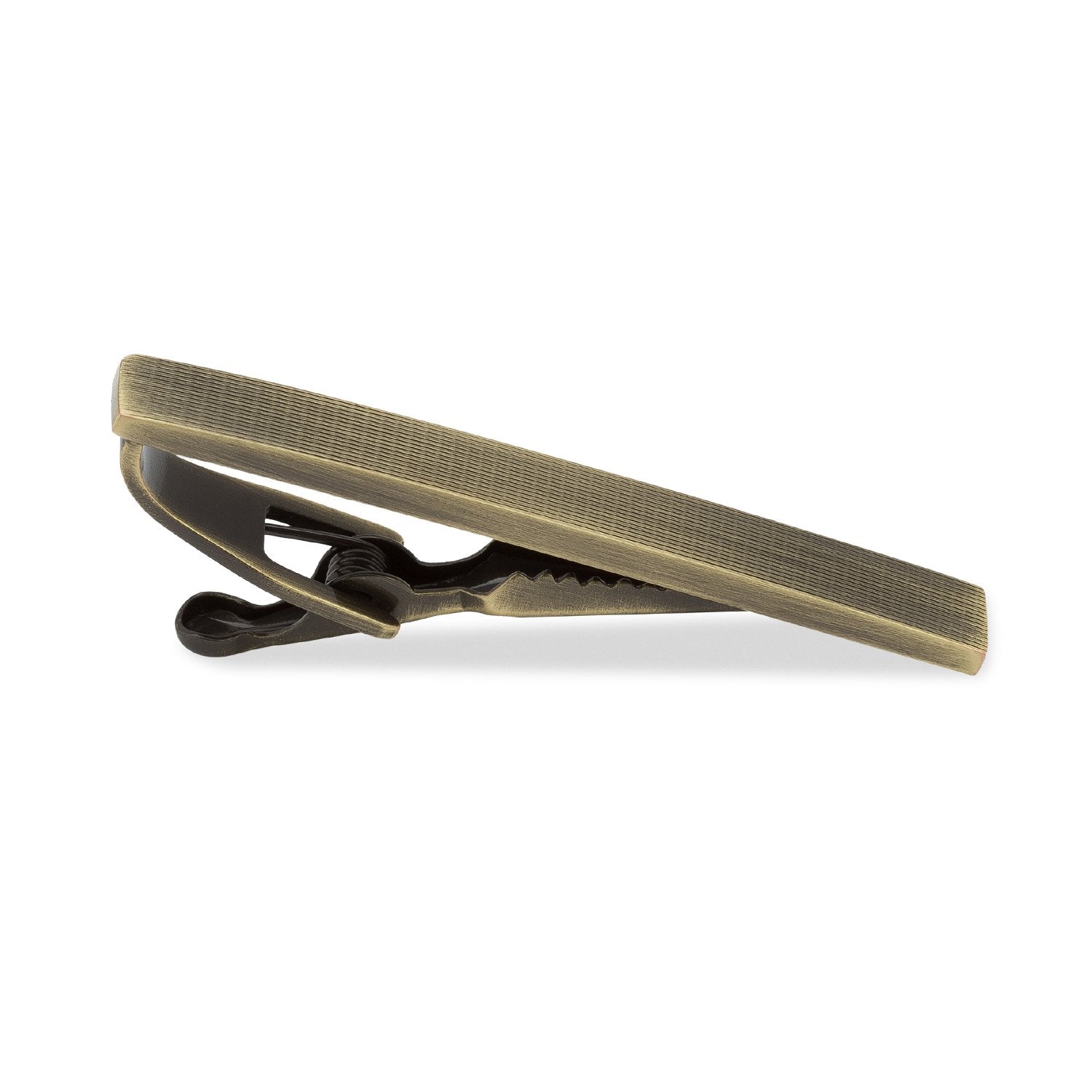 OTAA Antique Brass Horizontal Lines Tie Bar