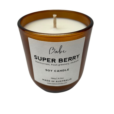 BABE Luxury Soy Candle super berry
