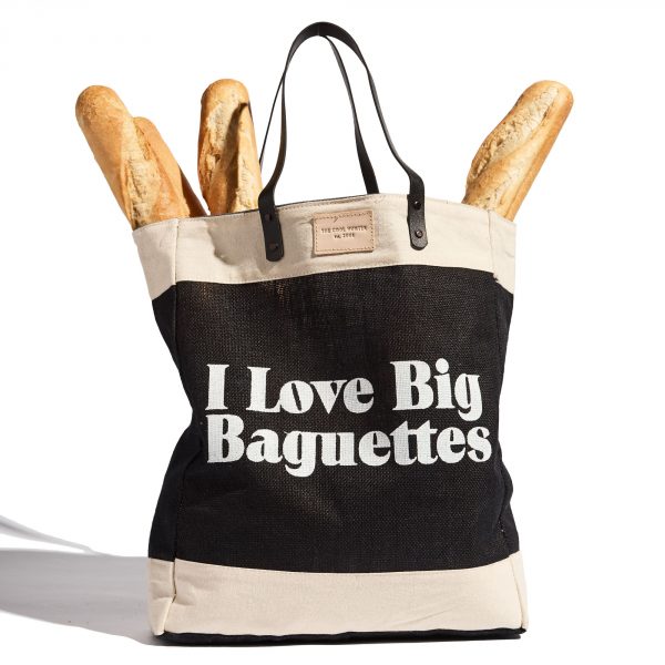 THE COOL HUNTER I Love Big Baguettes market bag