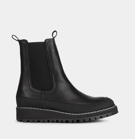 IVYLEE COPENHAGEN Iowa Boot black with white stitching