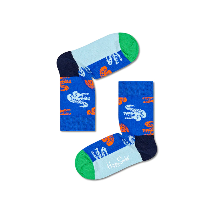 HAPPY SOCKS Kids Crocodile Socks blue