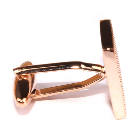 OTAA Square Studded Rose Gold Cufflinks rhodium plating and rose gold