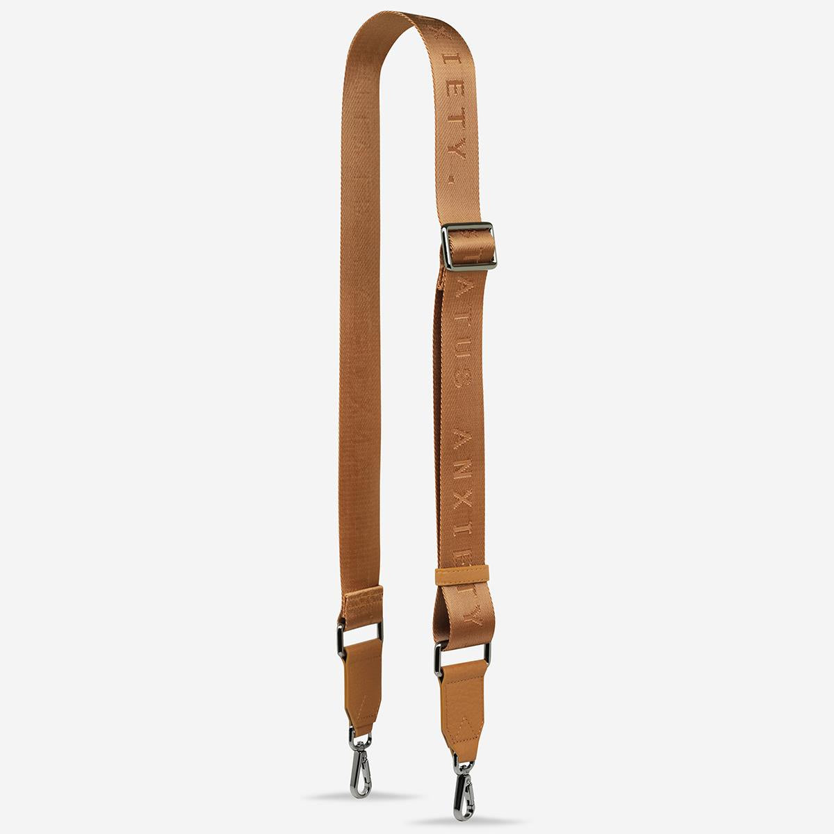 STATUS ANXIETY Without You Webbed Strap Medium tan