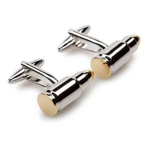 OTAA Clint Eastwood Bullet Cufflinks gold and silver