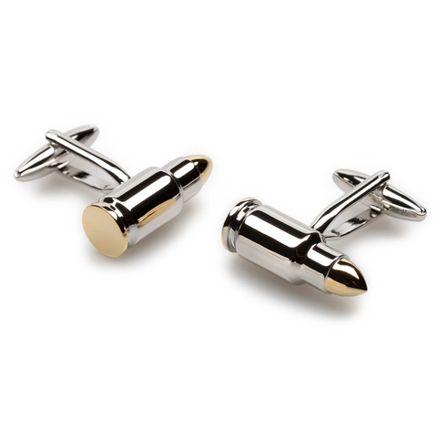 OTAA Clint Eastwood Bullet Cufflinks gold and silver