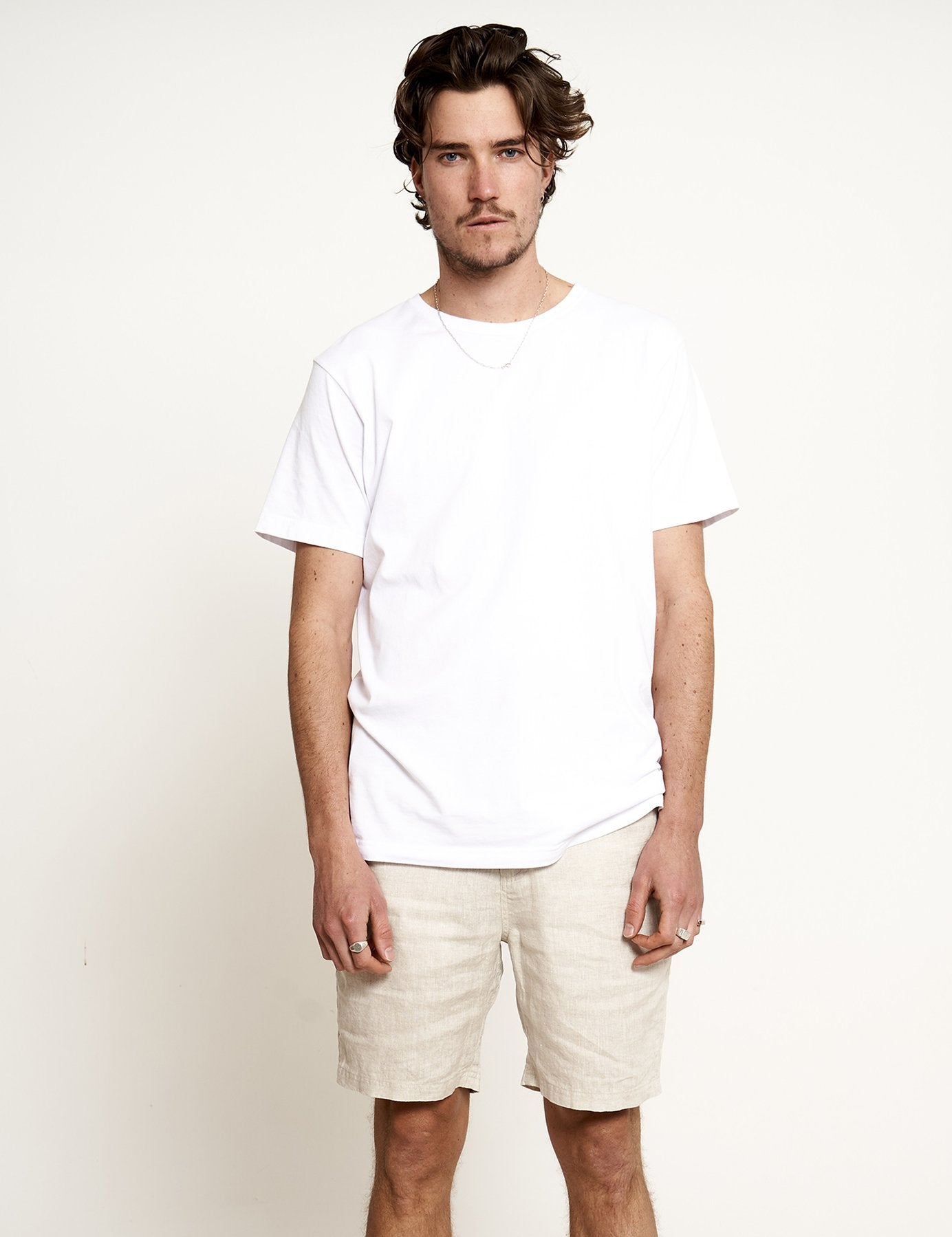 MR SIMPLE Tanner Linen Short natural