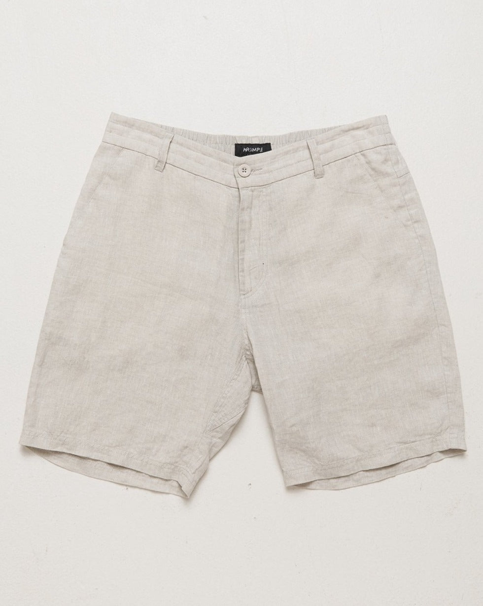 MR SIMPLE Tanner Linen Short natural