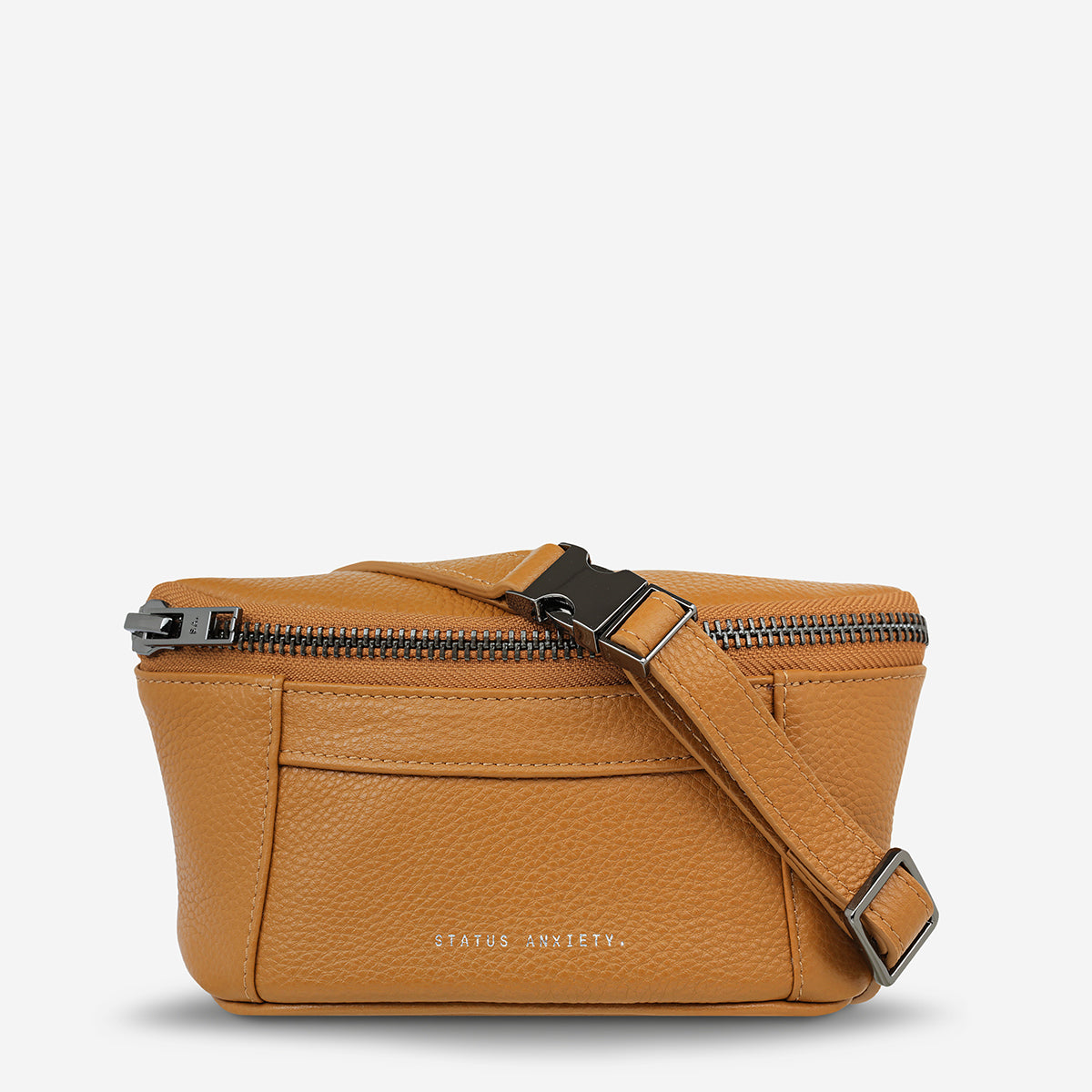 STATUS ANXIETY Best Lies Bum Bag camel