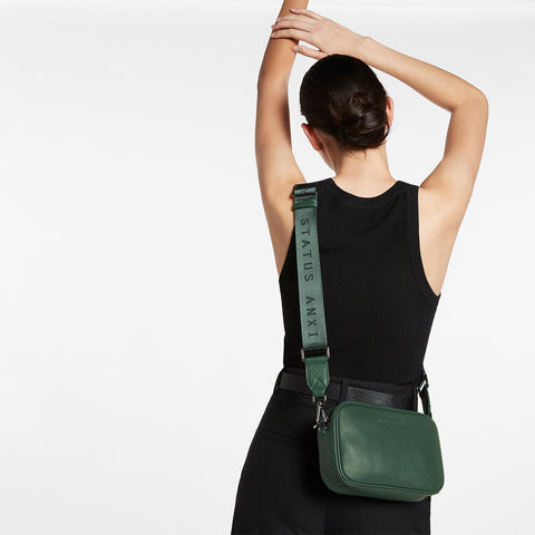 STATUS ANXIETY Without You Webbed Strap Medium green